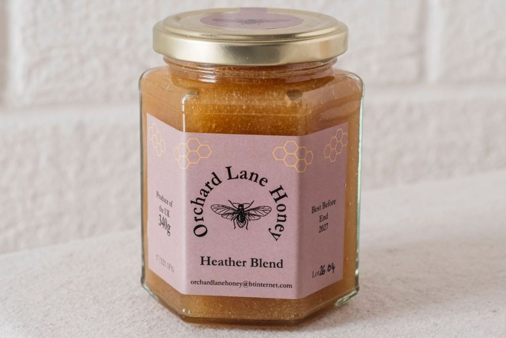 340g jar of Heather Honey from Sheffield