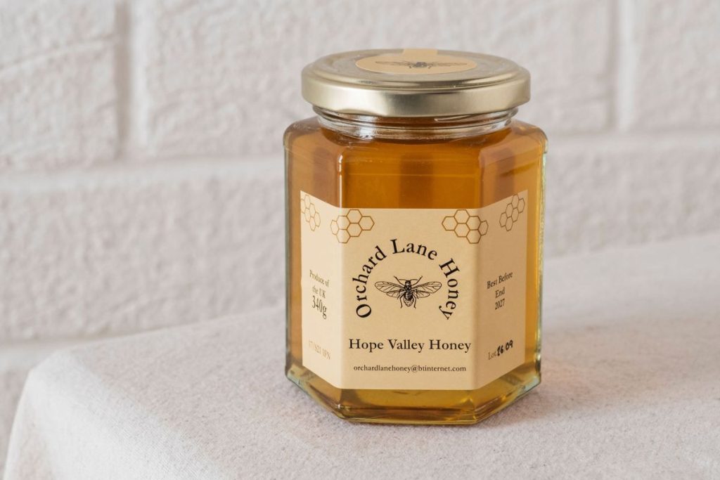 340g jar of Hope Valley Honey