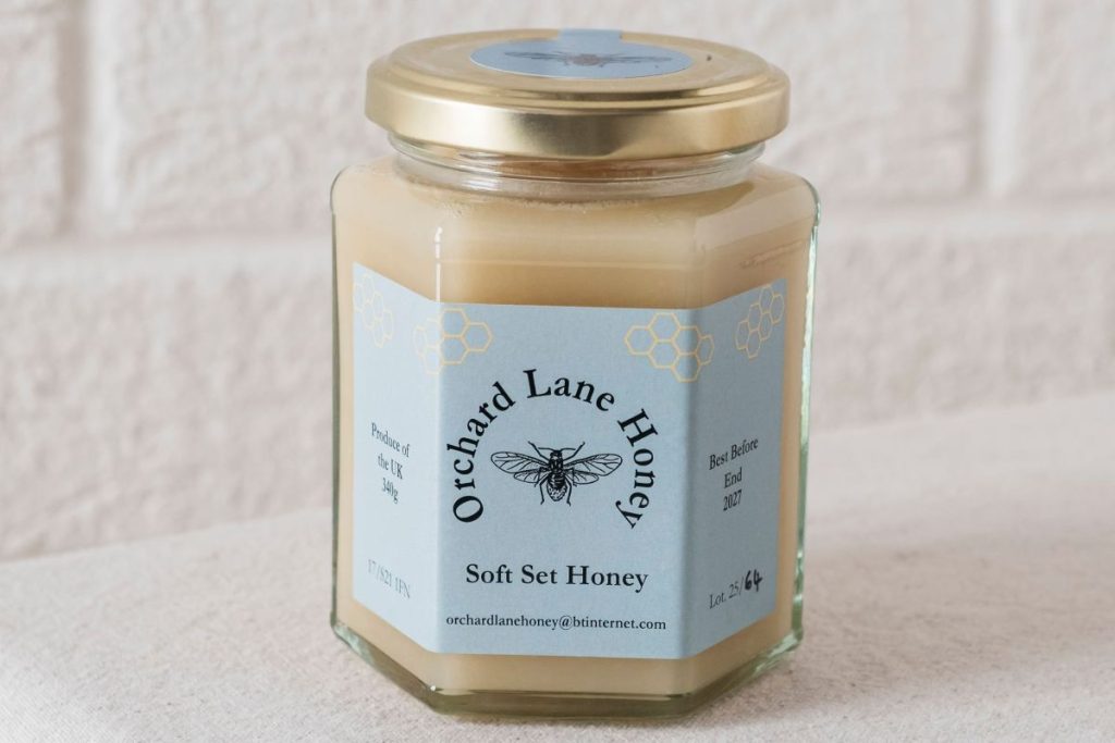 340g jar of Soft Set Honey from Sheffield